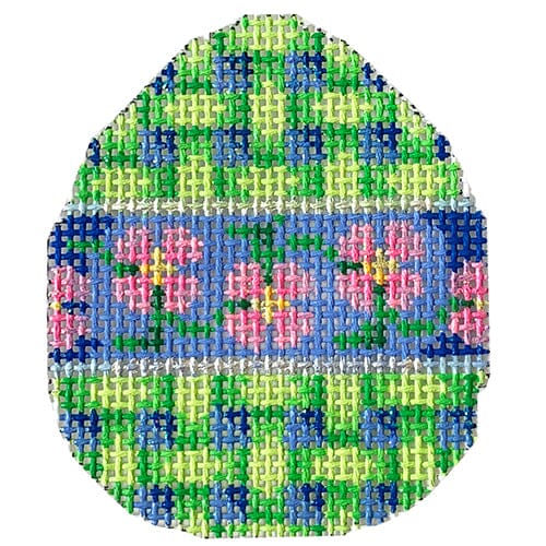 Flower Vine / Lattice Mini Egg Painted Canvas Associated Talents 
