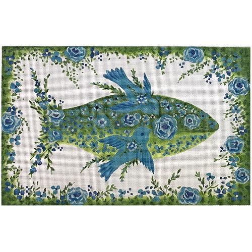Flying Fish Painted Canvas Melissa Shirley Designs  - 1