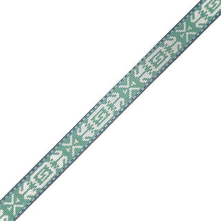 Folk Belt   Beach Glass/Navy/Sky Painted Canvas Little Stitches Needleworks 
