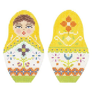 Folk Russian Dolls   Small Painted Canvas Kirk & Bradley 

