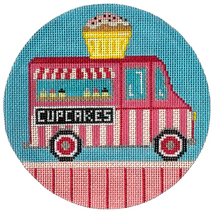 Food Truck - Cupcakes Painted Canvas The Meredith Collection 