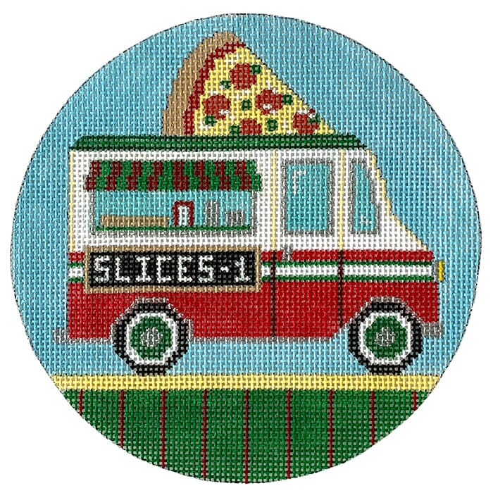 Food Truck - Pizza Painted Canvas The Meredith Collection 