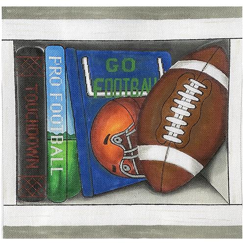 Football Book Nook Painted Canvas Alice Peterson Company  - 1