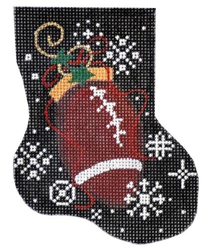 Football Mini Stocking Painted Canvas Associated Talents  - 1