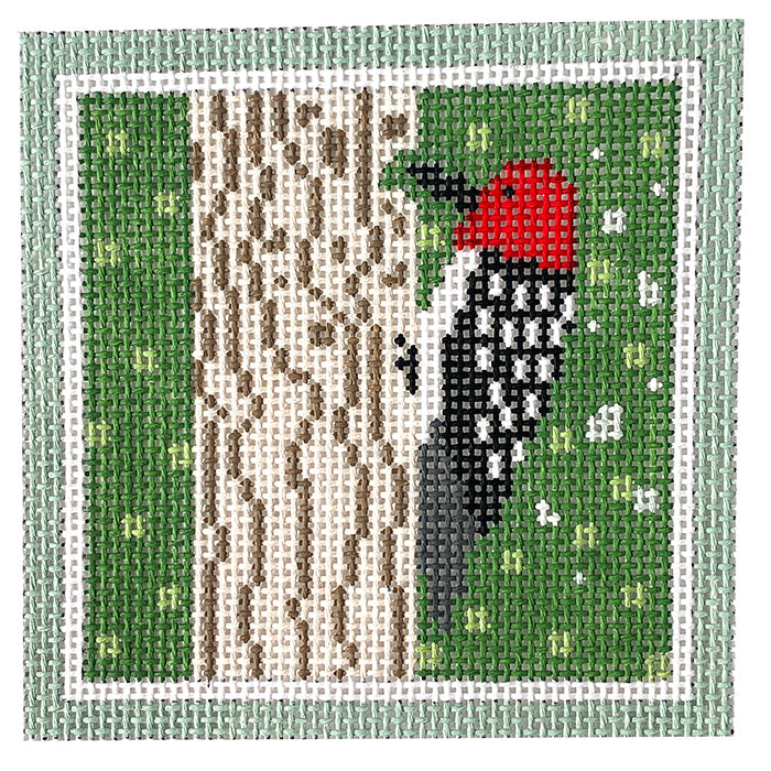 Forest Creatures   Woodpecker Painted Canvas Pippin  - 1