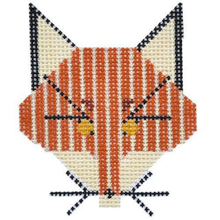 Fox Ornament Painted Canvas Charley Harper 
