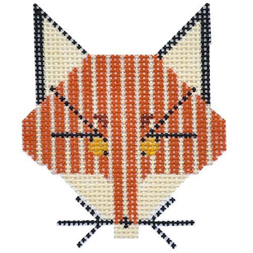 Fox Ornament Painted Canvas Charley Harper 
