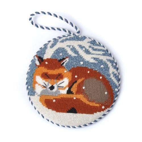 Fox Ornament Painted Canvas Melissa Prince Designs 