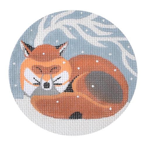 Fox Ornament Painted Canvas Melissa Prince Designs 
