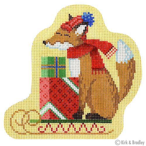 Fox & Toboggan Painted Canvas Kirk & Bradley 
