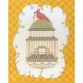 Free Bird Painted Canvas The Plum Stitchery 
