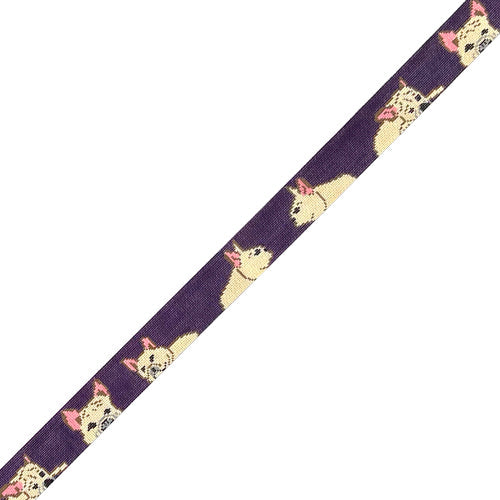 French Bulldog Belt CO Painted Canvas Cooper Oaks Design  - 1