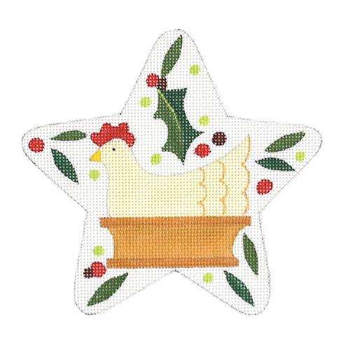 Needlepoint Handpainted store Raymond Crawford Christmas Florida Star 5