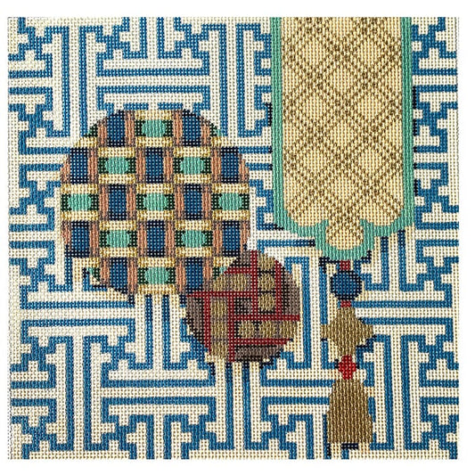Fretwork / Tassels / Buttons I Painted Canvas Associated Talents 