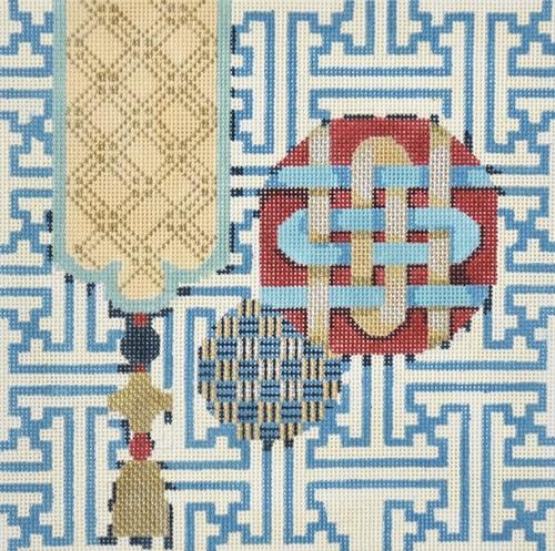 Fretwork / Tassels / Buttons II Painted Canvas Associated Talents  - 1