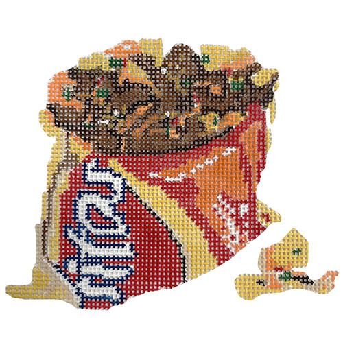 Frito Pie Painted Canvas Wipstitch Needleworks 