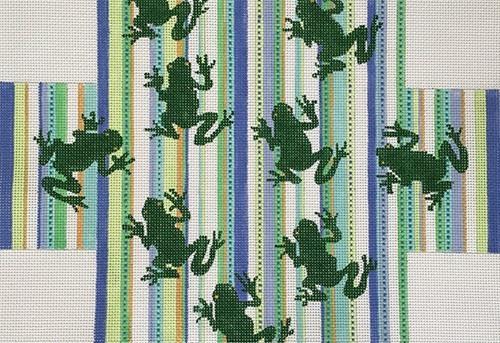 Frogs Painted Canvas CBK Needlepoint Collections 