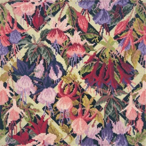 Fuchsia Trellis Needlepoint Kit Kits Elizabeth Bradley Design 
