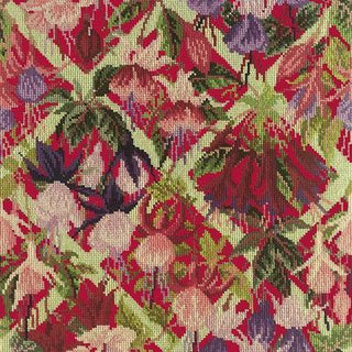 Fuchsia Trellis Needlepoint Kit Kits Elizabeth Bradley Design Bright Red 
