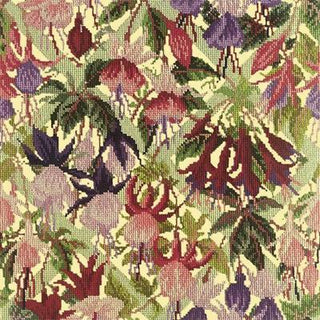 Fuchsia Trellis Needlepoint Kit Kits Elizabeth Bradley Design Butter Yellow 
