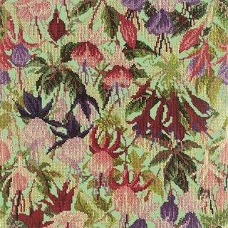 Fuchsia Trellis Needlepoint Kit Kits Elizabeth Bradley Design Pale Green 
