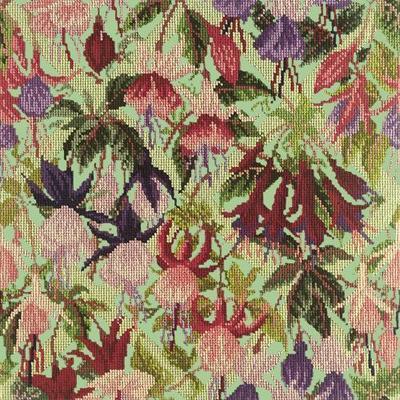 Fuchsia Trellis Needlepoint Kit Kits Elizabeth Bradley Design Pale Green 

