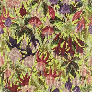Fuchsia Trellis Needlepoint Kit Kits Elizabeth Bradley Design Pale Lime 
