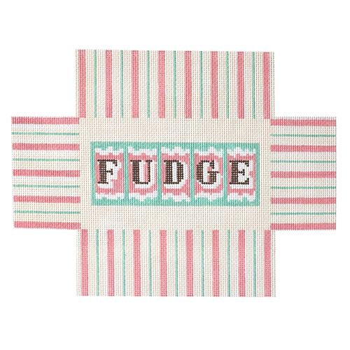 Fudge Box Painted Canvas The Plum Stitchery  - 1
