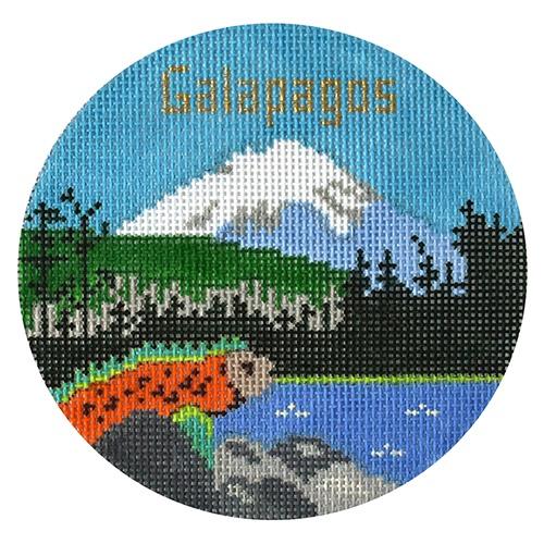 Galapagos Ornament Painted Canvas Doolittle Stitchery 