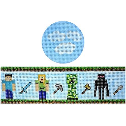 Gamer Hinged Box with Hardware Painted Canvas Funda Scully  - 1