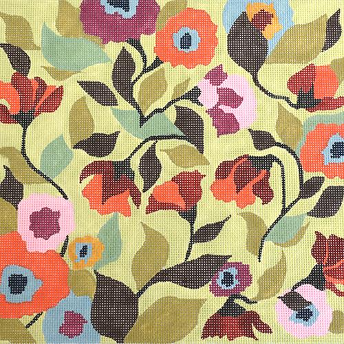 Garden 1 Painted Canvas Melissa Prince Designs  - 1