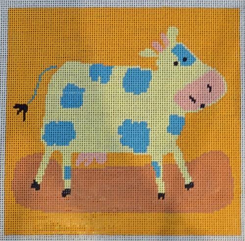 Gaston Cow Painted Canvas Birds of a Feather 
