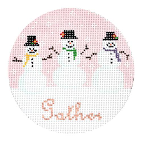 Gather Ornament Painted Canvas The Plum Stitchery 