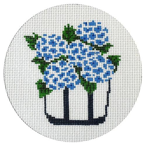 Gathering Bag Ornament Painted Canvas CBK Needlepoint Collections 
