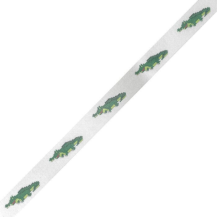Gator Belt Painted Canvas Kristine Kingston  - 1