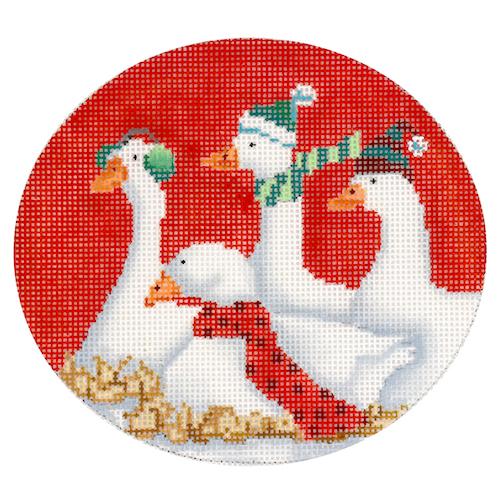 Geese a Laying Painted Canvas Scott Church Creative 
