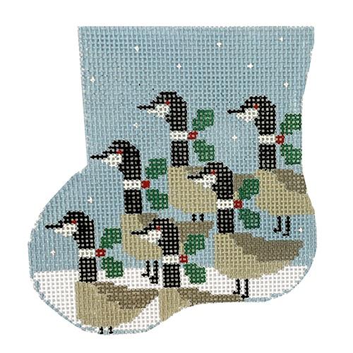 Geese Group with Goose Painted Canvas Kathy Schenkel Designs 