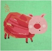 George Pig Painted Canvas Birds of a Feather 