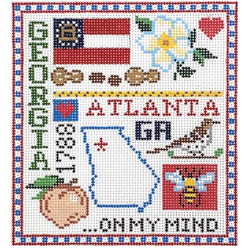 Georgia Sampler Painted Canvas The Meredith Collection 
