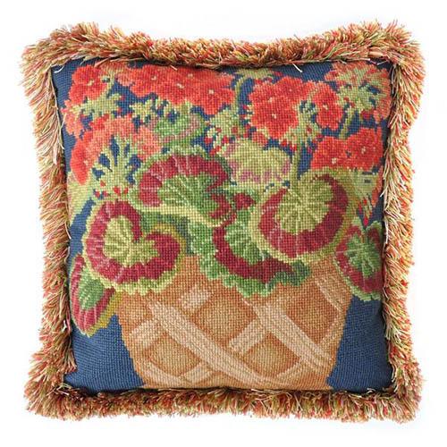 Geranium Pot Needlepoint Kit Kits Elizabeth Bradley Design 
