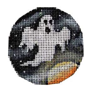 Ghost Round Painted Canvas Associated Talents 
