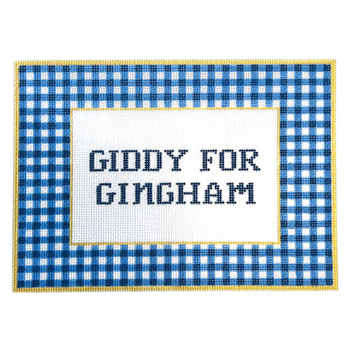 Giddy for Gingham on 18 Painted Canvas Hello Tess 