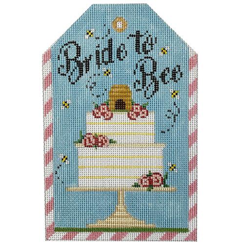 Gift Tag   Bride to Bee Painted Canvas The Meredith Collection  - 1