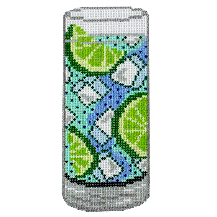 Gin and Tonic Cocktail Painted Canvas Morgan Julia Designs 
