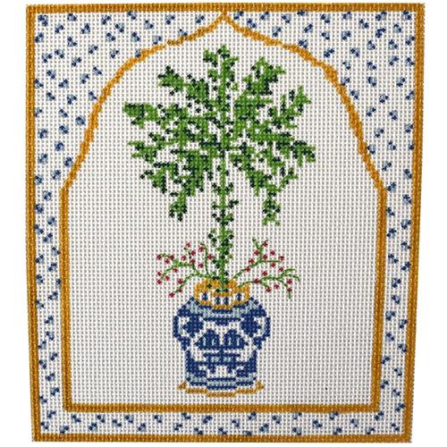 Ginger Jar #4 Painted Canvas Tina Griffin Designs 
