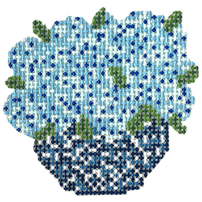 Ginger Jar Hydrangeas   Blue Painted Canvas Penny Linn Designs  - 1