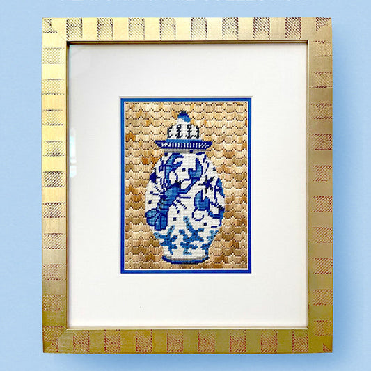 Ginger Jar - Lobster Kit Kits All About Stitching/The Collection Design 