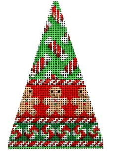 Gingerbread Boy Mini Tree Painted Canvas Associated Talents  - 1