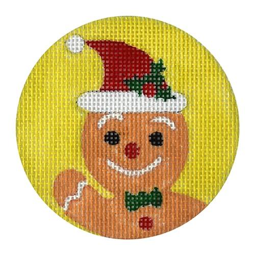 Gingerbread Boy Ornament Painted Canvas Love You More 