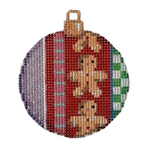 Gingerbread Boy Patterns Mini Ball Painted Canvas Associated Talents 